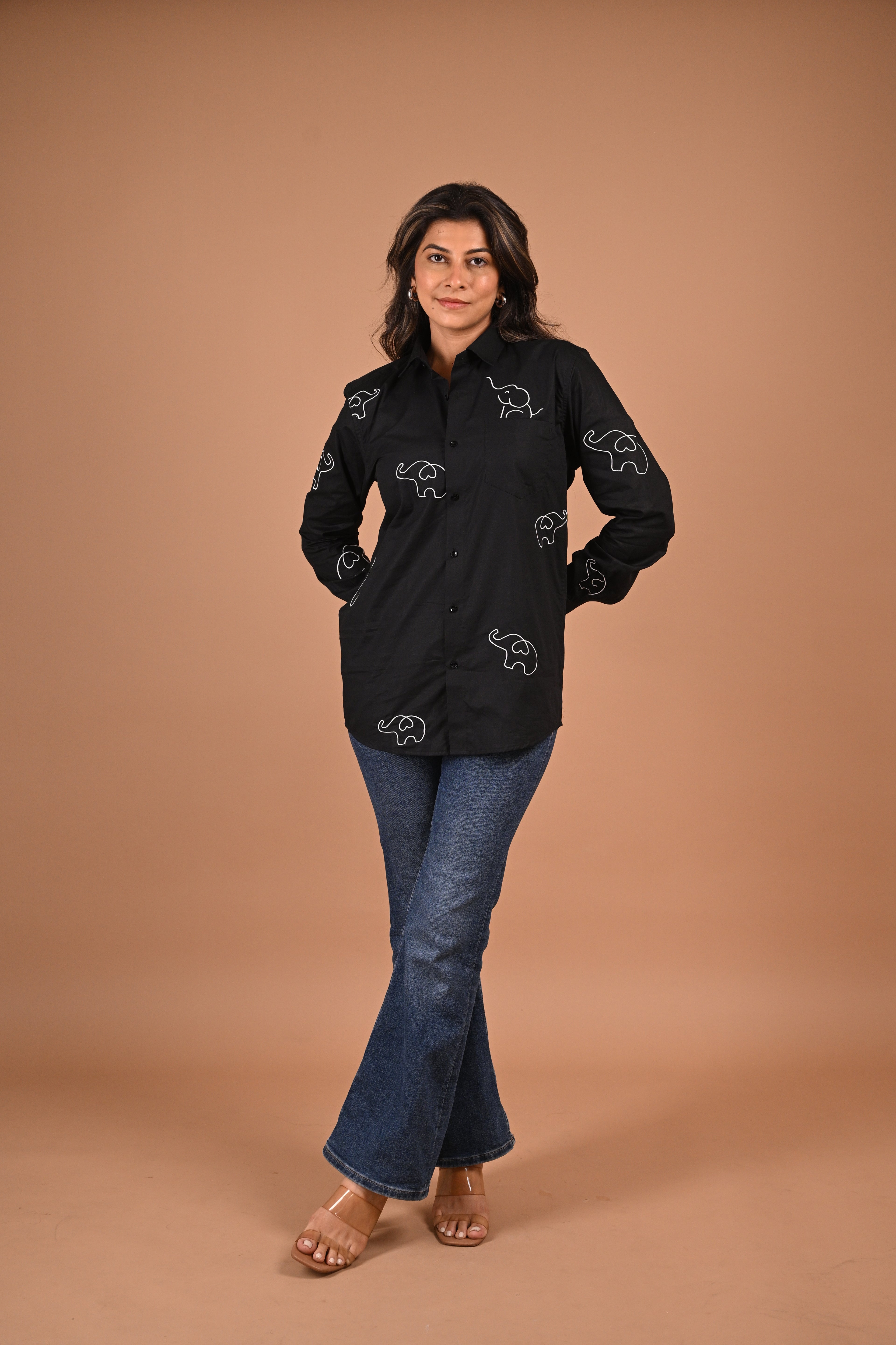 For A. with love black shirt