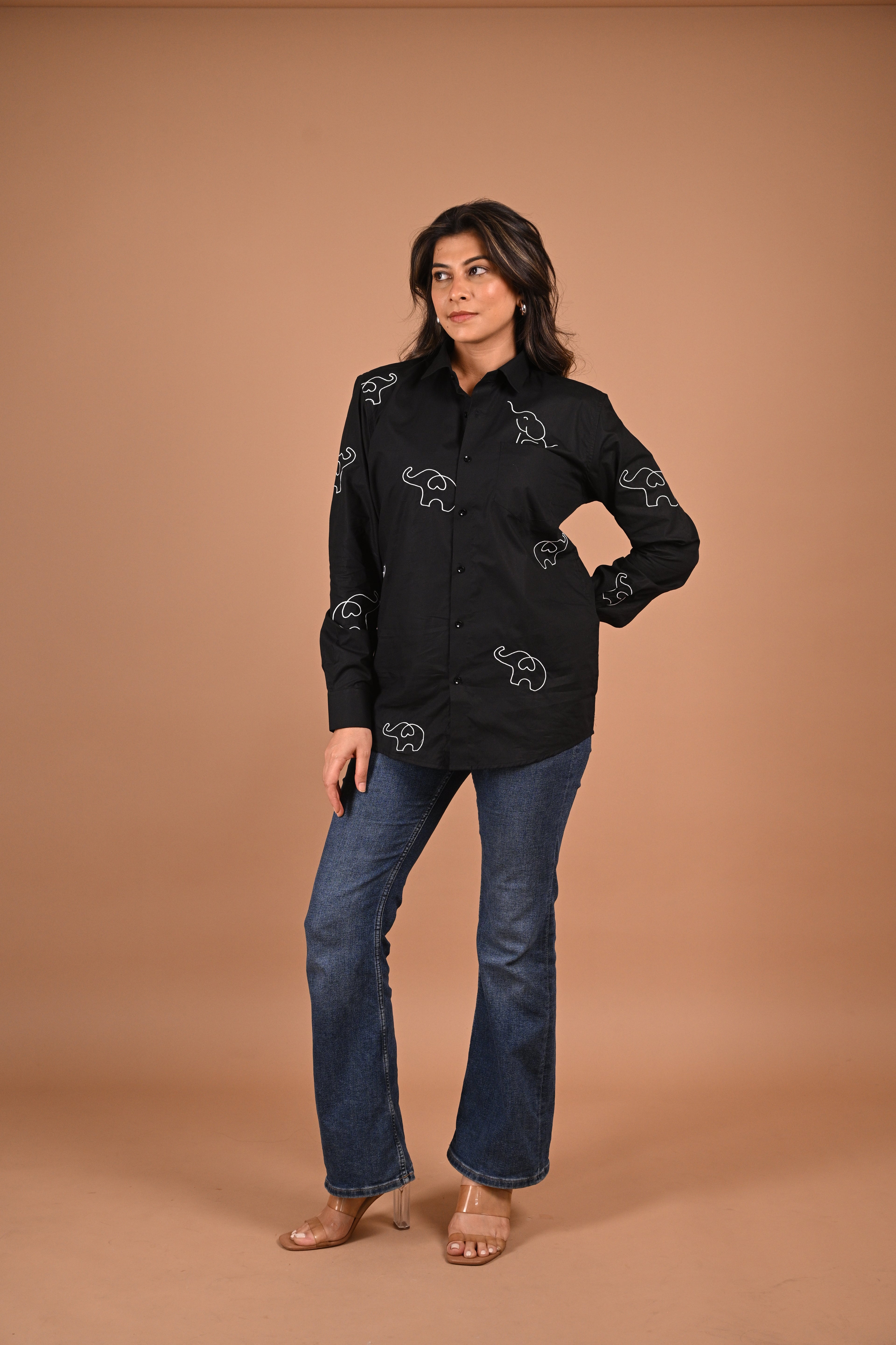 For A. with love black shirt