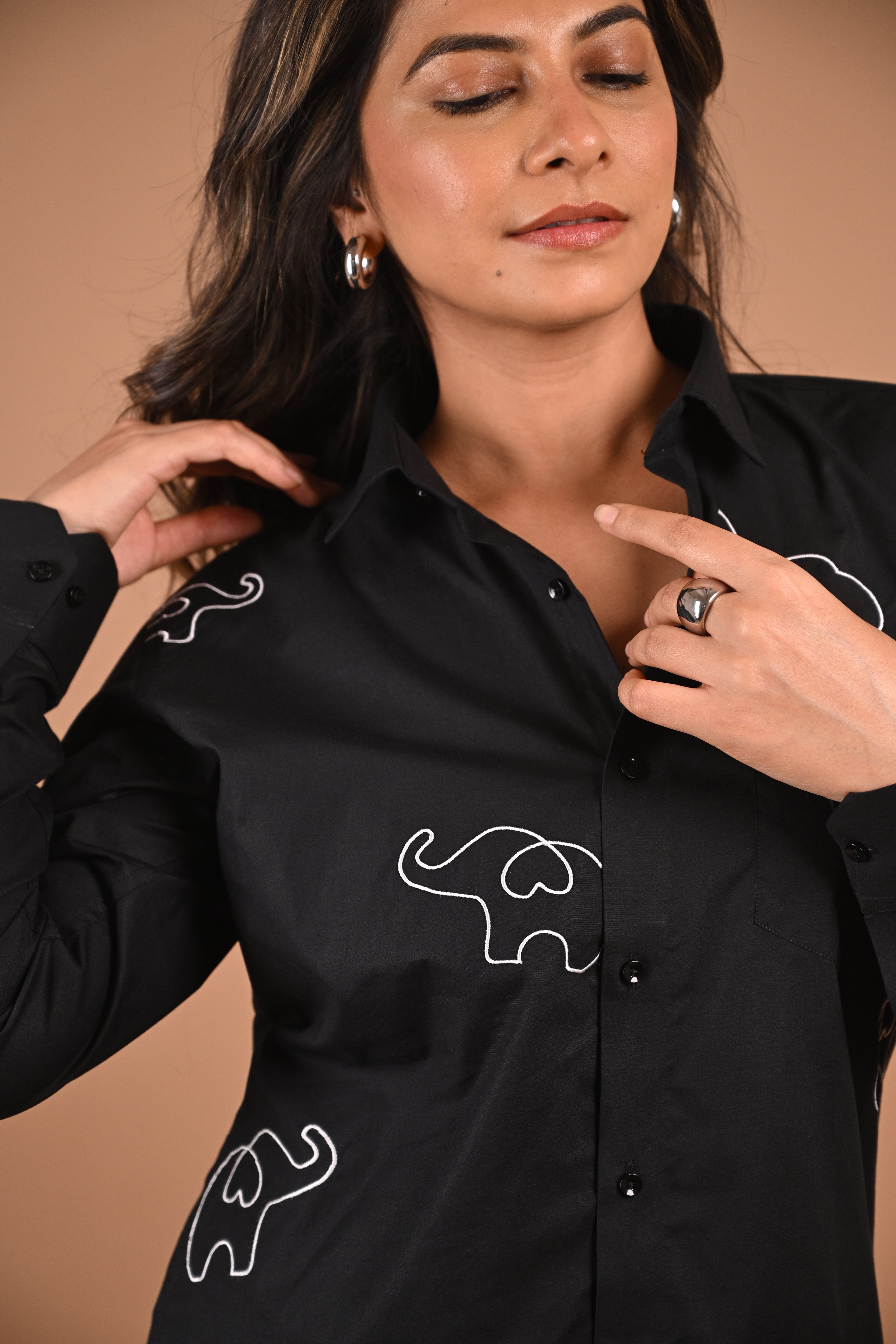 For A. with love black shirt