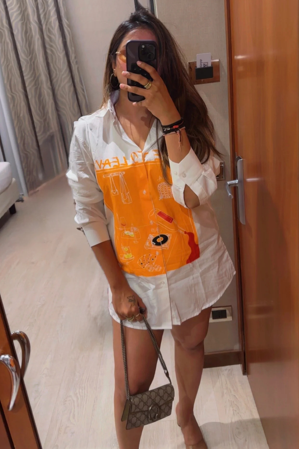 Time to Leave white shirt