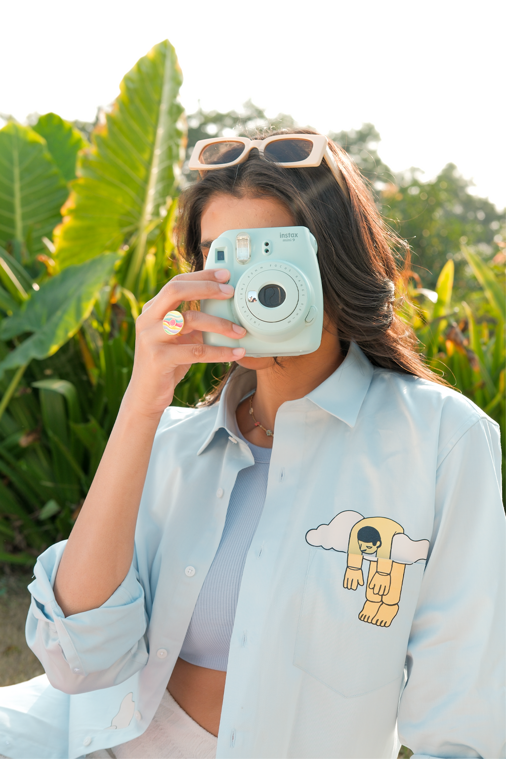 Head in the cloud Blue Shirt