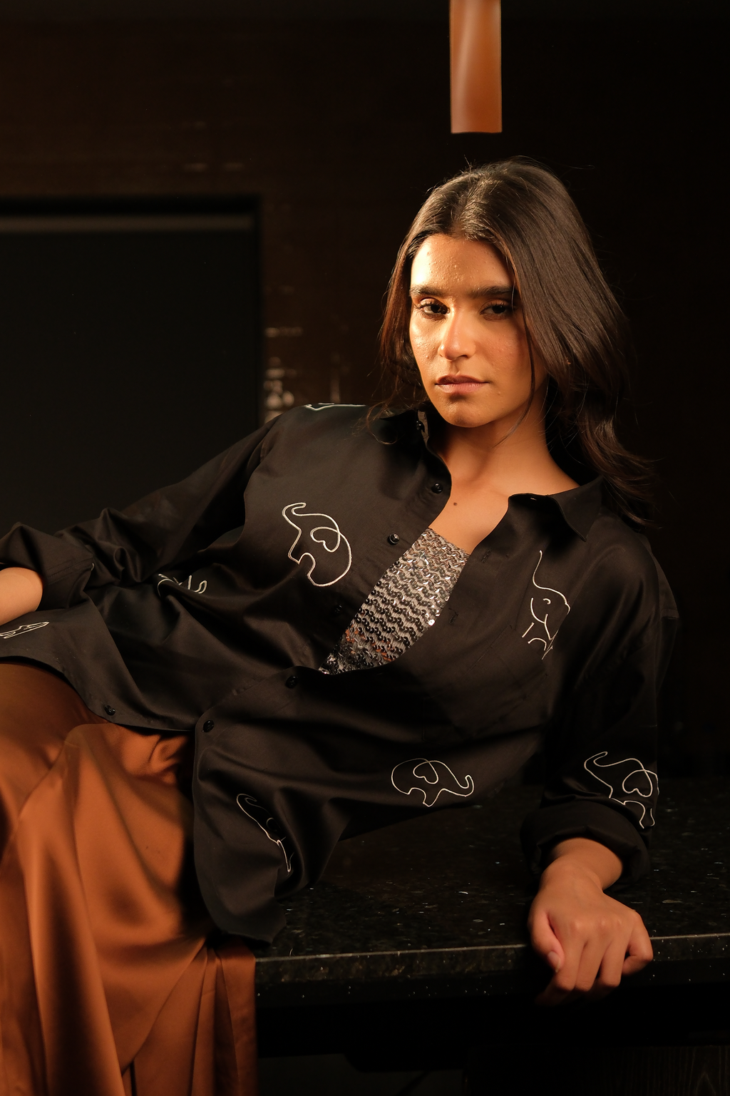 For A. with love black shirt