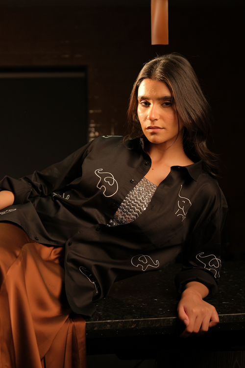 For A. with love black shirt