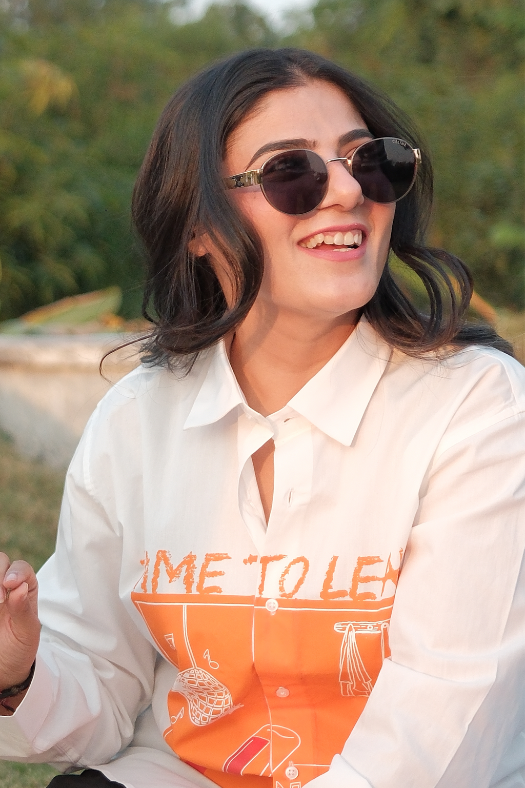 Time to Leave white shirt