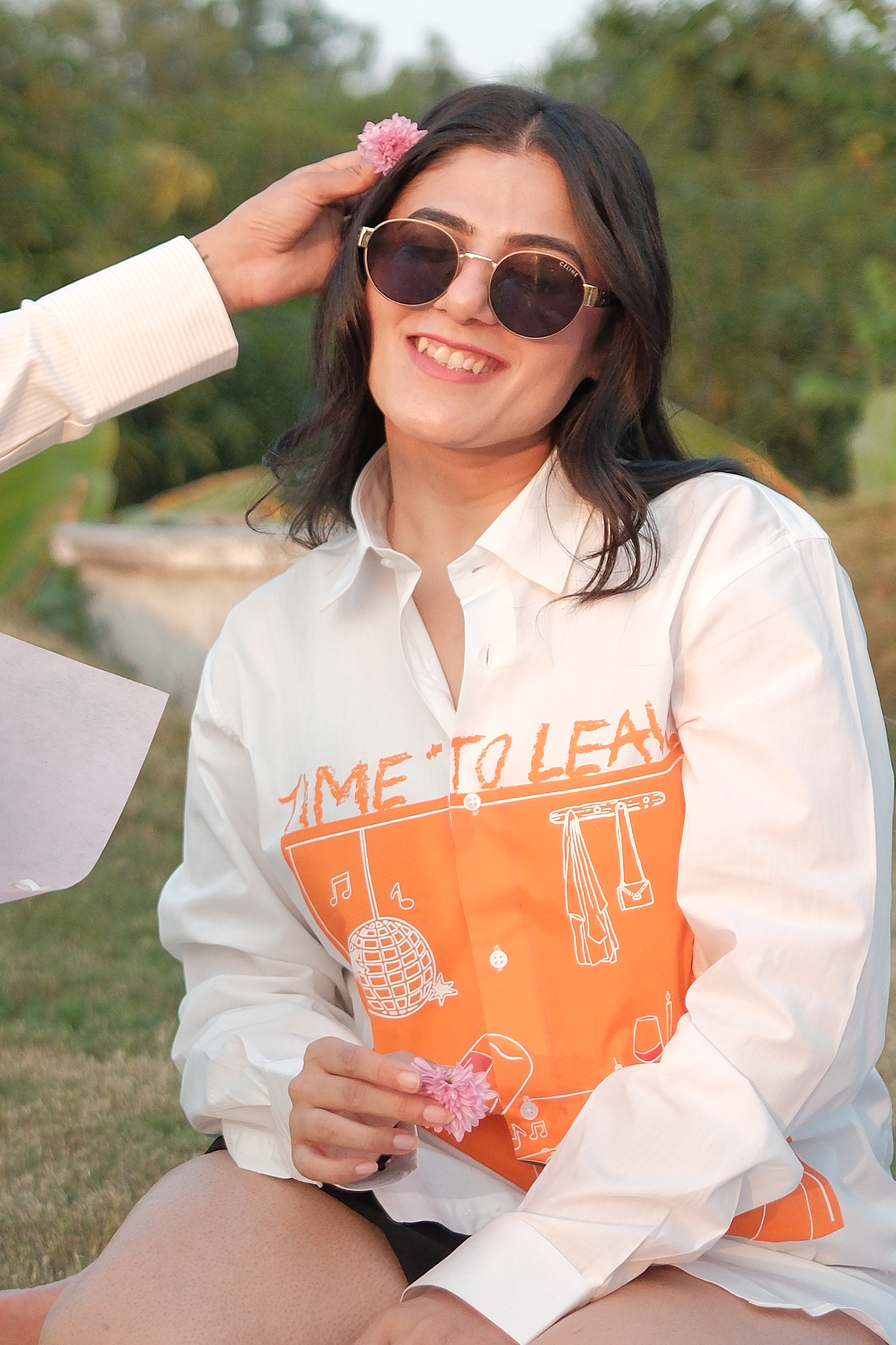 Time to Leave white shirt