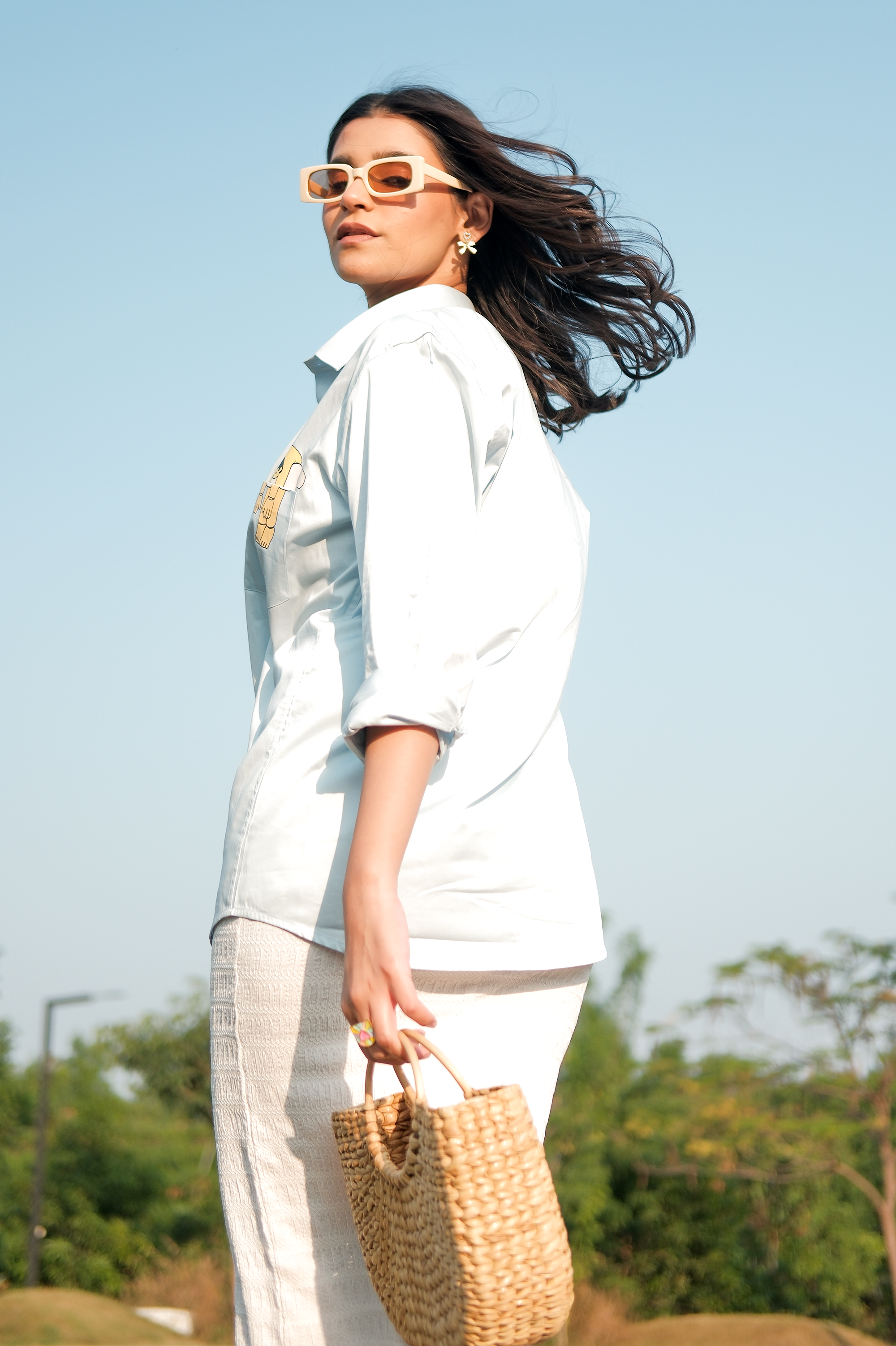 Head in the cloud Blue Shirt