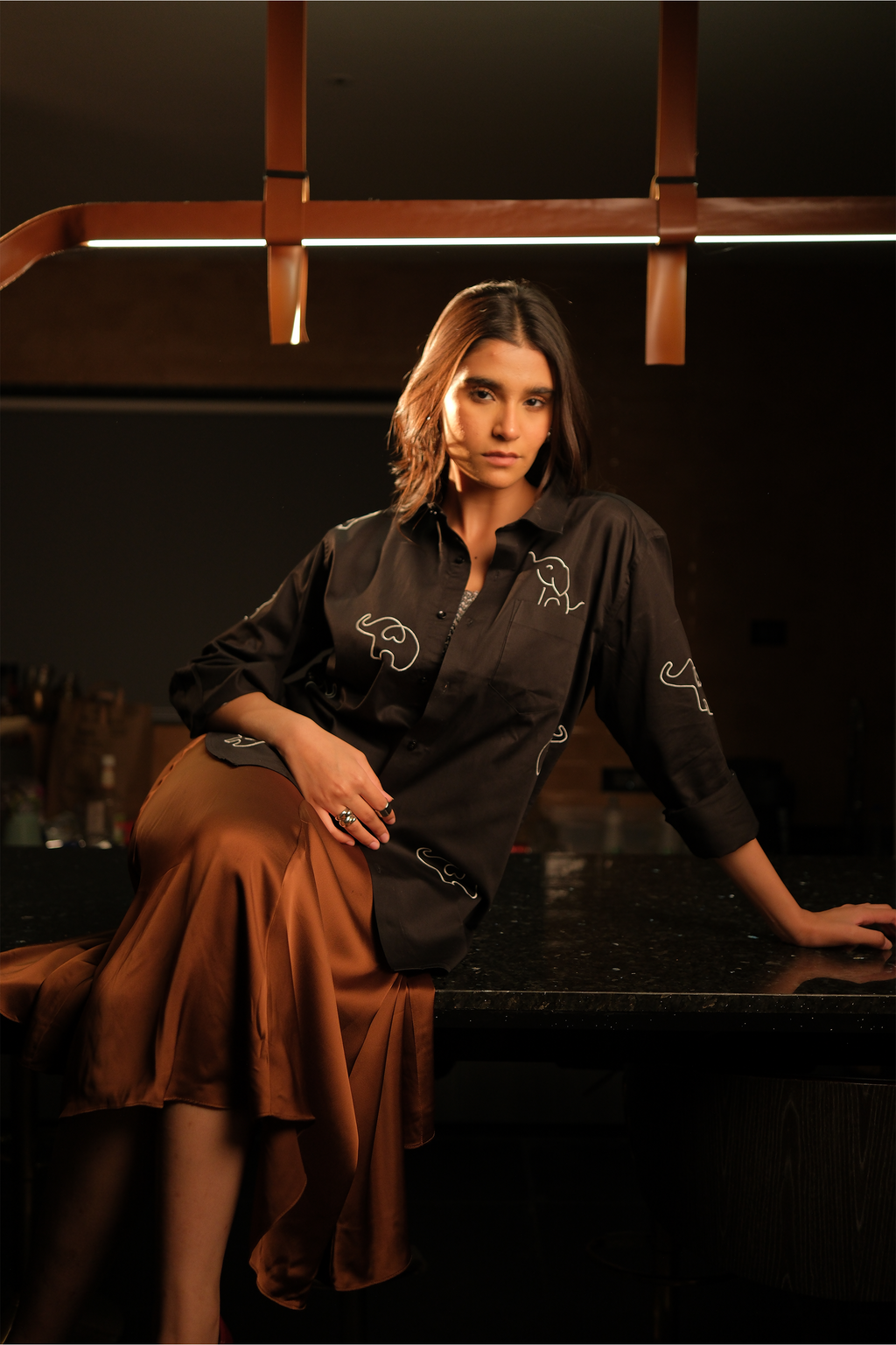 For A. with love black shirt